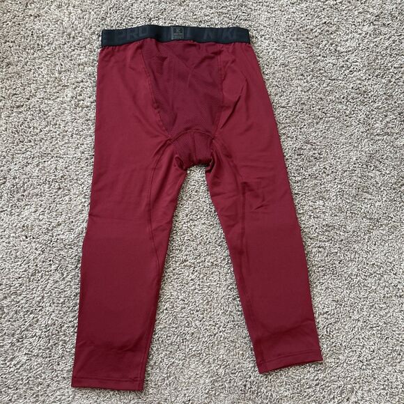 Nike Pro Hyperstrong Kyrie Irving Custom Issued Mens M Compression Pants Red - Picture 5 of 6